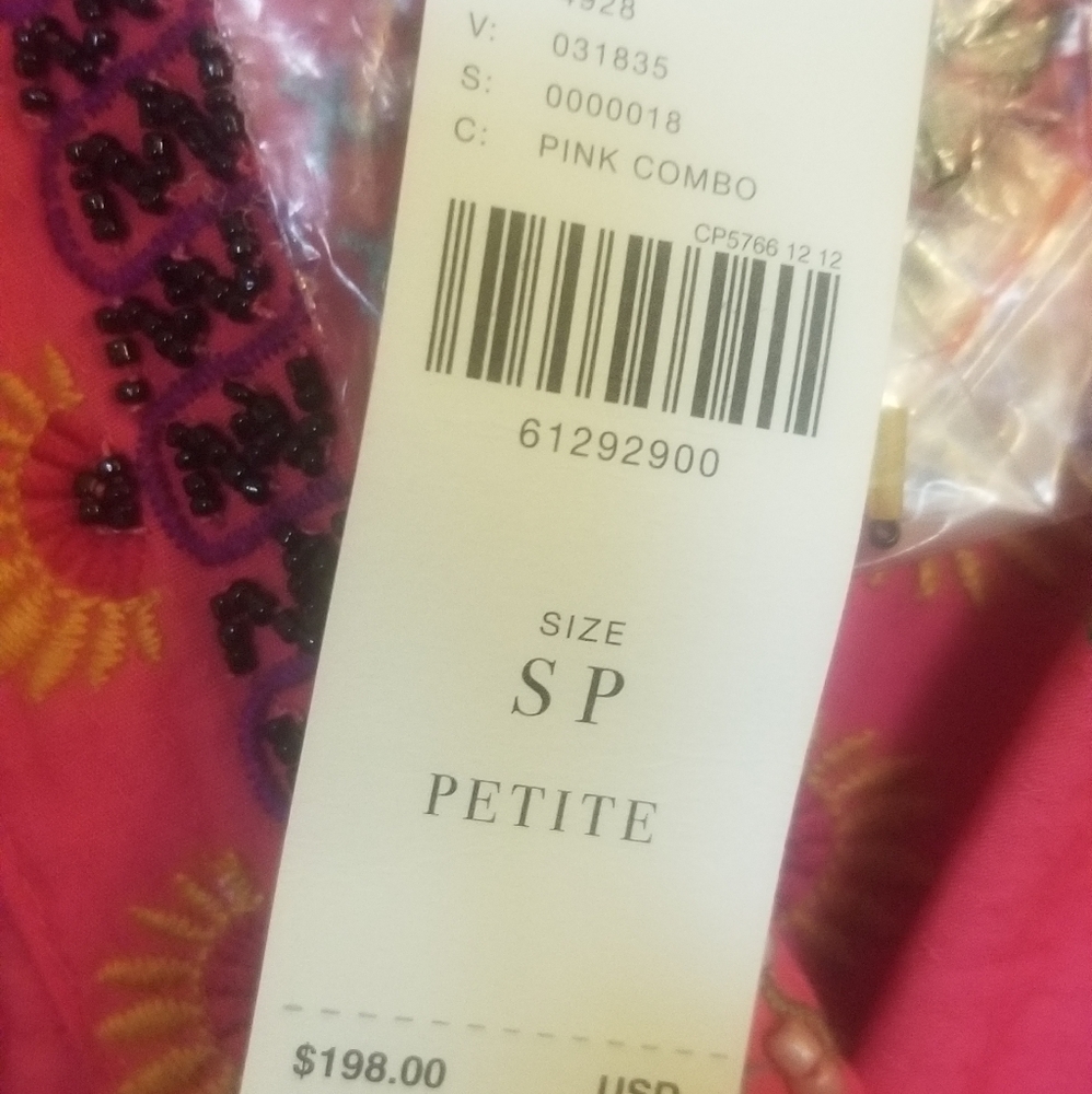 #251. Anthropologies Racquel Embroidered Mini Dress - Picture 6 of 6